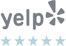Yelp five star rating logo